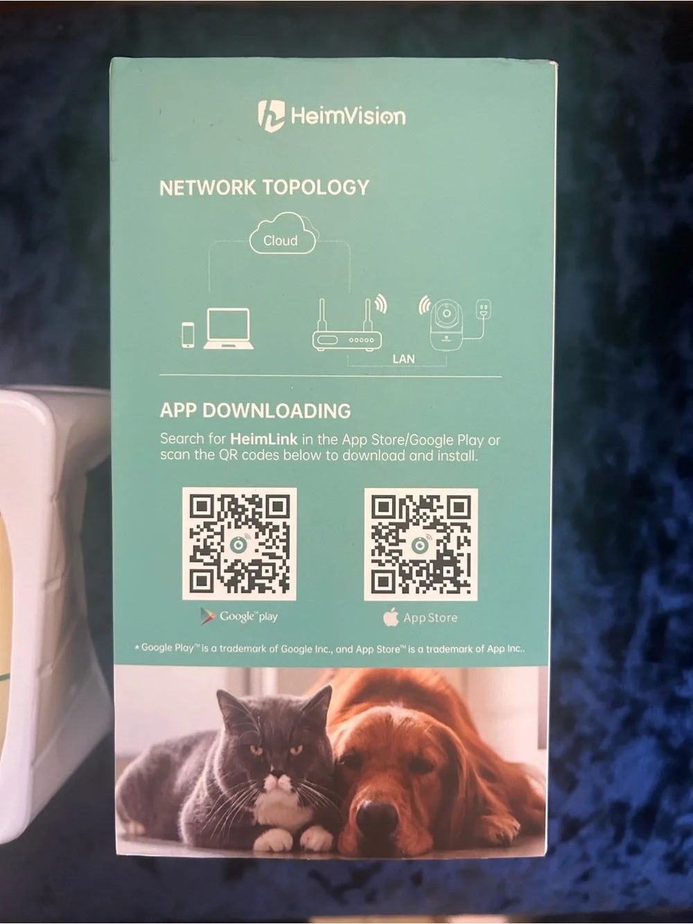 Two HD Smart WiFi Camera - White & Cream
